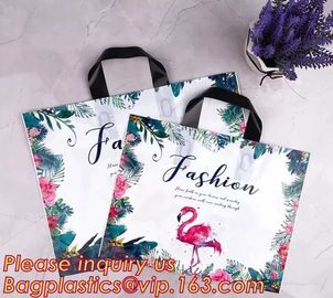 Eco Friendly Biodegradable Plastic Soft Loop Handle Bags,Retail Soft Loop Handle Shopping bags,Recyclable clothing packa