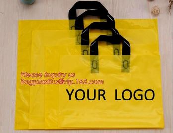 best selling biodegradable soft loop handle bag with EN13432 BPI OK compost Home ASTM D6400 certificates,bagease,bagplas