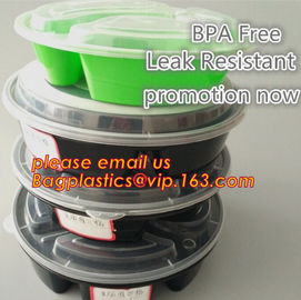 Reusable Take Away Plastic Salad Bowl With Fork And Dressing box and Source Container,Disposable take away plastic salad