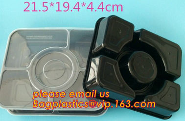 Promotional custom disposable plastic fast food bowls, plastic serving bowl, black plastic bowl,Fruit Take Away Fresh Ki