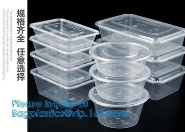 Meal Prep Containers 3 Compartment Leak Proof 1oz sauce cups Microwave BPA Free Plastic Food Bento Plastic Lunch Boxes