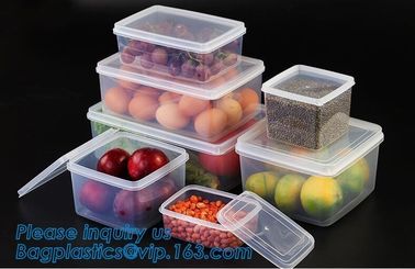 Factory direct sale pp plastic food storage canister set food preservative box,Plastic home usage fresh food storage box