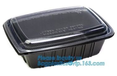 OEM and ODM custom plastic 2100ml pp 4 compartment plastic food box,disposable food container, plastic plate, plastic cu