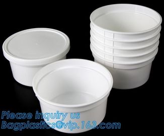 Pp Round disposable cheap high quality plastic bowl with lid,disposable package PP new plastic salad food bowl with seal