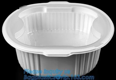 Healthy Plastic Food Storage Box from Freezer to Microwave,lunch box 2 compartment hot microwave food container bagease