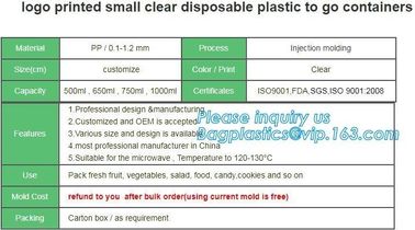 Blister large clear plastic fruit container with lid for fruit packaging,blister fruit box /container/ fruit Tray/ Clear