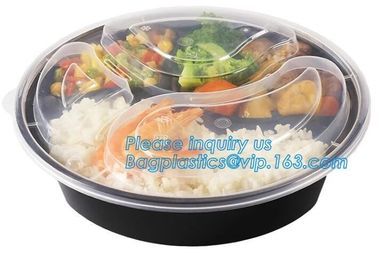 clear blister clamshell plastic raspberry containers,lunch box 4 compartment PP Blister pack Food Containers Disposable