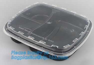 White Round Plastic PP Food container bento box heated disposable microwave lunch box,food bento storoage box bagease pa