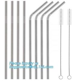 Reusable Stainless Steel Drink Straw,Reusable Drinking Straw 304 Stainless Steel Metal Straws,Stainless Steel Metal Drin