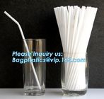 Custom PLA drinking straws Recycled Biodegradable drinking straws,Biodegradable Cornstarch Drinking Pla Straw 5*207mm Wi