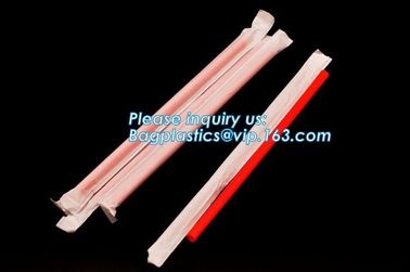 Biodegradable and compostable food grade PLA plastic drinking straw, individual pack,Eco-friendly biodegradable plastic