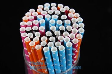 Custom printed colors polka dot striped paper straw,Biodegradable Eco Friendly No-dye Brown Natural Kraft Paper Straw