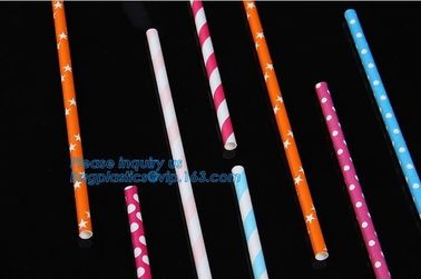 Custom printed colors polka dot striped paper straw,Biodegradable Eco Friendly No-dye Brown Natural Kraft Paper Straw