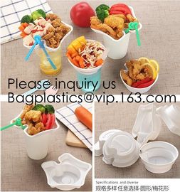 300ml Snack Tray PP Injeciton Trays For 95mm And 95mm Diameter Cups Disposable PET plastic cup top snack tray, cup holde