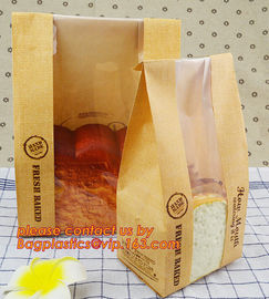 eco printed cheap recycled brown kraft bread packaging paper bags manufacturer in china,Bread paper Bag. Bread package b