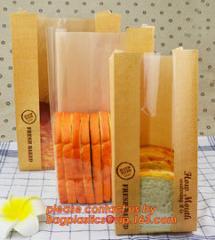 eco printed cheap recycled brown kraft bread packaging paper bags manufacturer in china,Bread paper Bag. Bread package b