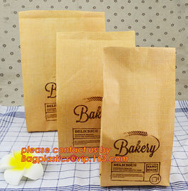 eco printed cheap recycled brown kraft bread packaging paper bags manufacturer in china,Bread paper Bag. Bread package b