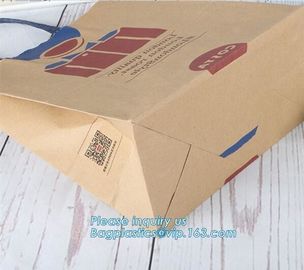 fancy custom printed packaging paper gift bags,Security Seal Easy Tear PLA Biodegradable Stand Up Kraft Paper Bread Bag