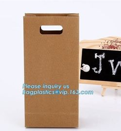 paper bags with flat handle,cement packaging paper bags , strong brown paper bags,Take out brown kraft paper bread bag f