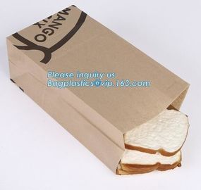 paper bags with flat handle,cement packaging paper bags , strong brown paper bags,Take out brown kraft paper bread bag f