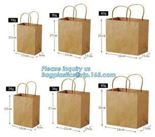 Custom printed kraft paper bags food grade with window bread packaging paper bags,Custom kraft breakfast pastry packagin