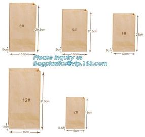 Heat seal pouch&amp;kraft paper plastic bread packaging bag,Portable High Quality Craft Paper Bread Bags, BAGEASE PACKAGE