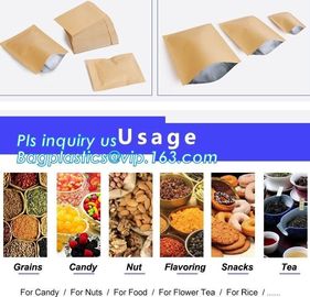 Custom Food Nuts and bread package recyclable kraft paper bag,Bread Use and Food Industrial Use paper bags french bread