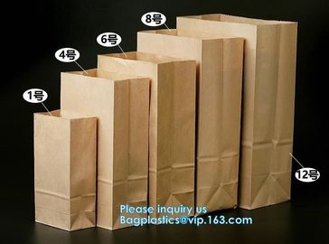 Free sample food grade paper bread bag with window,Food grade recycled bread paper bag with paper twist handle, bagease