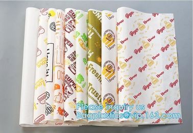 New Waterproof Craft Color Print Gift Wrap A4 Fast Food Sandwich Products Wrapping Kraft Paper,