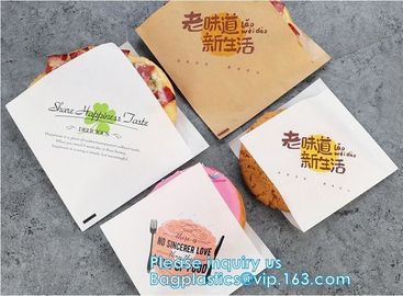 Wrap Paper Bag for Snack/Fast Food Multicolor Choice Wholesale,Printed PE coated Food Packaging Paper Sheets and Paper B