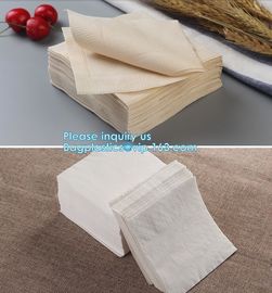 1/4 Fold Coffee Bar Beverage Black Paper Napkin,Printing paper napkin/decorative paper dinner napkins, BAGPLASTICS,PAC