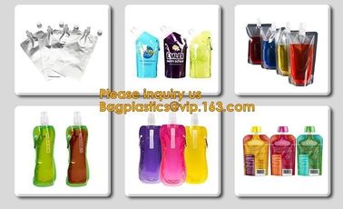 spout Bag good for packaging liquids 16.9oz 5.3 x 8.9 inch,Liquor Pouch Drinking Flasks, Reusable Liquid Spout Bag, BPA