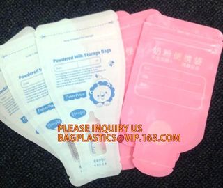 Custom printed clear cheap food packaging baby food spout pouch easy breast milk bag breast milk storage bag