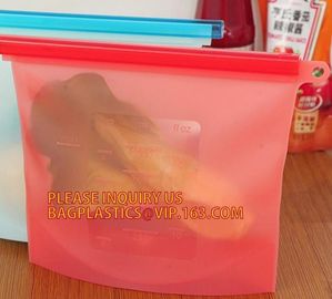 Reusable Storage Bags Silicone Food Preservation Bag, Eco Friendly and BPA Free, Airtight Seal Food Storage Fit Versatil