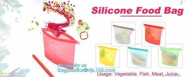 Silicone Food Storage Bag, Reusable Silicone Food Bag For Microwave,Reusable Silicone Food Storage Bag For Food Storage