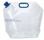5L BPA Free Collapsible Water Bottle Foldable plastic Water Bag for Promotional/Camping/Climbing/Picnic/BBQ bagease pack