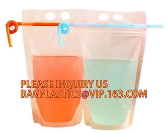 Biodegradable Liquid Packaging Leakage Proof Pouch Custom Printed Stand Up Aluminium Foil Spout Bags Water Drinking Bag