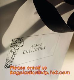 custom Christmas kraft paper material with stamping logo shopping bag, paper shopping bag, shopping paper bag