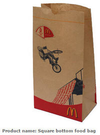 Different Size Of Take Away Fast Food Paper Bag, disposable food bakery customized White kraft paper bag