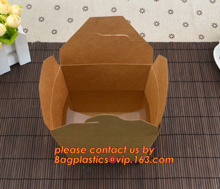 brown kraft cardboard burger box for hamburger food with logo printing, Food Grade Paper box, Lunch box, Bento box, Frie