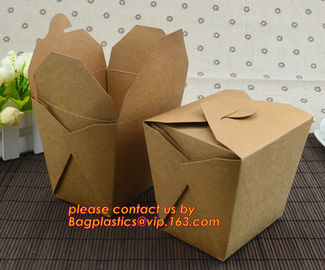 brown kraft cardboard burger box for hamburger food with logo printing, Food Grade Paper box, Lunch box, Bento box, Frie