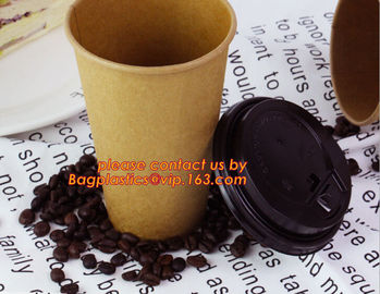 Food use disposable plastic paper cup and coffee lids, pla cups,biodegradable paper cups with lids,100% compostable pape