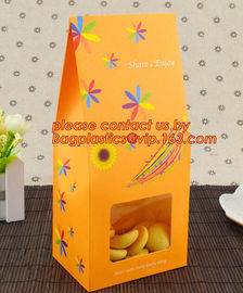 Food Paper Bags Direct Supplier for Bakery with Clear Window, Grease-proof Bakery OPP Window Paper Bags, bakery pack