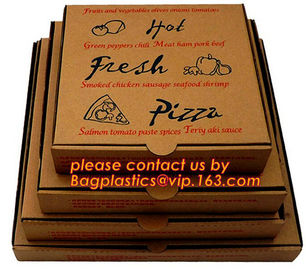 Cheap Custom offset printing corrugated pizza box, micro-flute die cut corrugated pizza boxes, kraft paper pizza box, cu