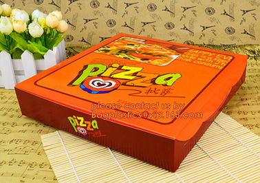 Cheap Custom offset printing corrugated pizza box, micro-flute die cut corrugated pizza boxes, kraft paper pizza box, cu