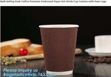 Customized Logo Printed 8oz Double Wall Paper Cup For Hot Drinks,Disposable_PE Coated Custom Paper Cups_ Paper coffee Cu