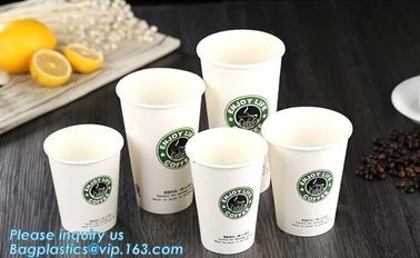 High quality disposable paper cup lower price coffee cup,ripple double single wall disposable coffee paper cup, BAGEASE