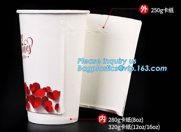 Disposable Insulated Ripple Hot Coffee Paper Cup with Cappuccino Lids,Custom Disposable Paper Cup 6 oz Paper Coffee Cup