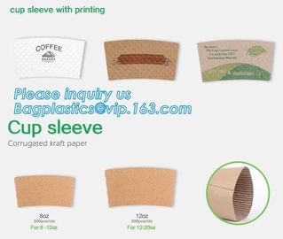 Biodegradable cup sleeve, Corrugated up sleeve with printing, brand logo, hot paper cup,cup sleeve, recyclable sleeve pa