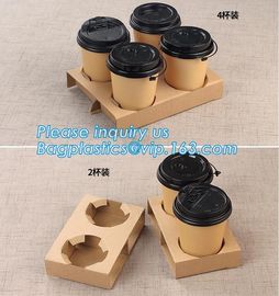 Manufacturer Disposable Take Away Free Samples 4 Paper Cup Holder Tray Carrier,paper holder,newspaper holder recycling,t